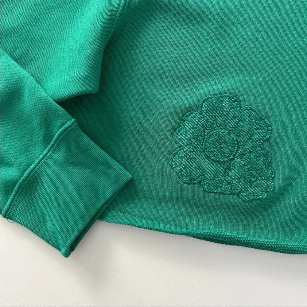 NIKE Vibrant Green Cropped Hoodie - Picture 4 of 9